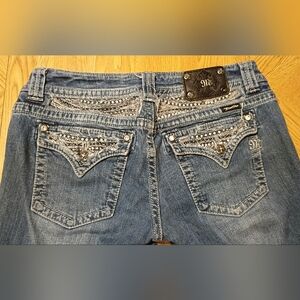 Miss Me Blue Denim Bermuda Shorts